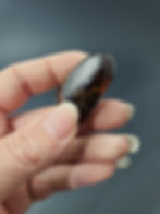 Polished Amber Cabochon